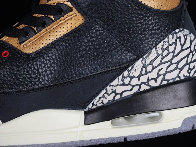 All categories Air Jordan Jordan series basketball shoes Air Jordan 3 Air Jordan 3 Retro "Black Gold" AJ3 Joe 3 black gold cement CK9246-067